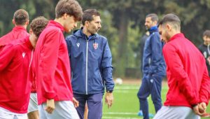 Del Canuto in allenamento