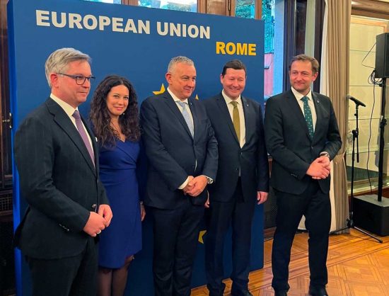 Roma - Antonella Sberna presente all'inaugurazione della nuova sede della delegazione Ue presso la Santa Sede