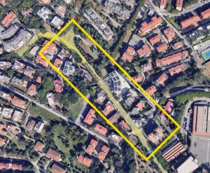 Viterbo - La strada Cassia Cimina dall'alto e ripresa da Google maps