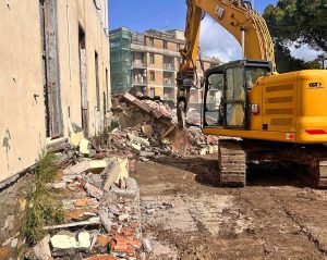 Civitavecchia - Inizio lavori a via-XVI Settembre