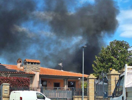 Tuscania - Incendio in zona Guadigliolo
