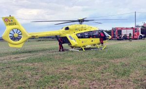 L'elisoccorso del 118 e i vigili del fuoco