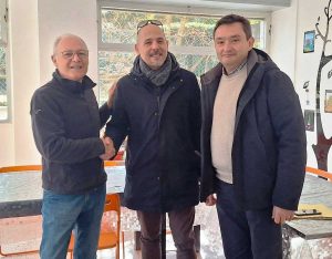 Da sinistra: Sergio Giovagnoli, Attilio Lupidi e Mangeri