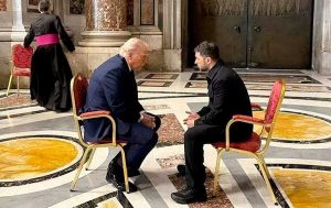 I funerali di Papa Francesco - Il colloquio a San Pietro tra Trump e Zelensky