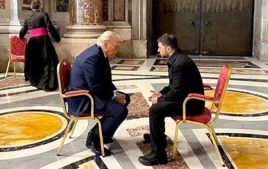 I funerali di Papa Francesco - Il colloquio a San Pietro tra Trump e Zelensky