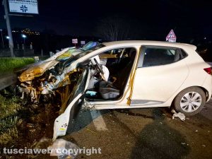 Montefiascone - Scontro tra tre auto