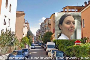 Viterbo - Via Istria nel riquadro la pasticciera Paola Bonavia