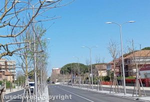 Tarquinia - Il viale alberato