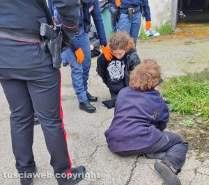Acquapendente - Blitz al mattatoio - L'intervento delle forze dell'ordine