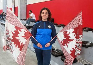 Anna Bucci, sbandieratrice dell'Associazione culturale