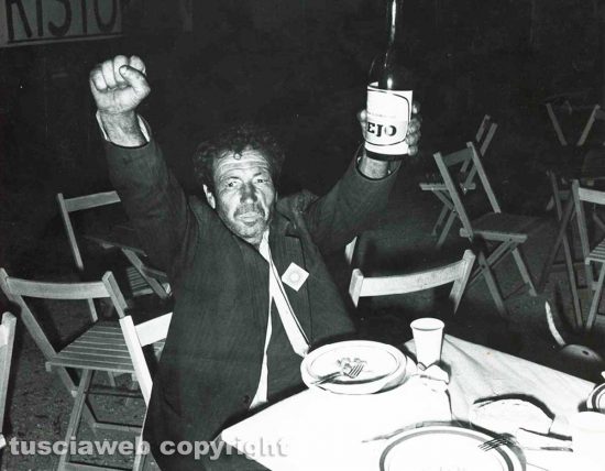 Alfio Pannega alla festa dell'Unità
