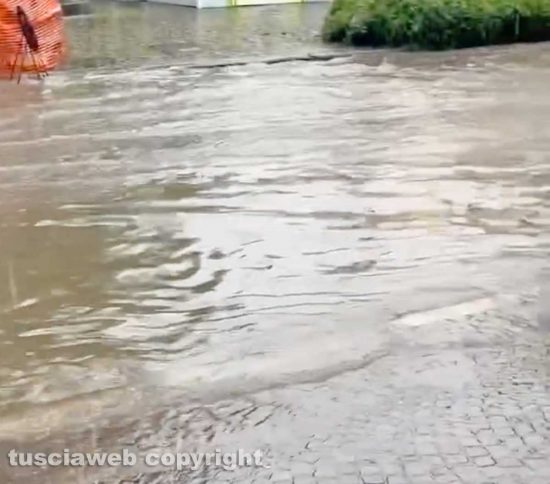 Vetralla - Strade allagate a Cura