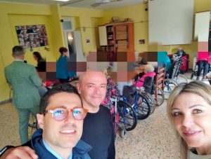 La Lega in visita al Giovanni XXIII per gli auguri di Pasqua