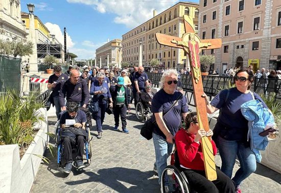 Unitalsi - Le sottosezioni di Civita Castellana-Frosinone-Sabina-Viterbo al Giubileo delle disabilità