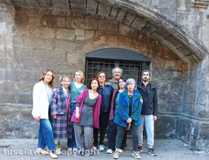 Viterbo - Alcuni commercianti del comitato ÈvViva via Saffi