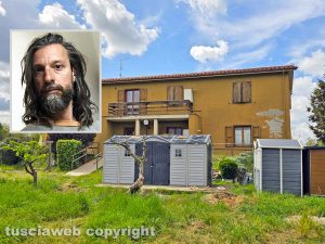 La casa famiglia di Proceno - Nel riquadro Emanuele Cica