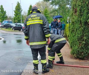 Viterbo - Allagamenti al centro sportivo Libertas Pilastro