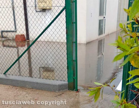 Viterbo - Allagamenti al centro sportivo Libertas Pilastro