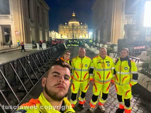 Roma - La Prociv san Lorenzo Nuovo alle esequie del papa