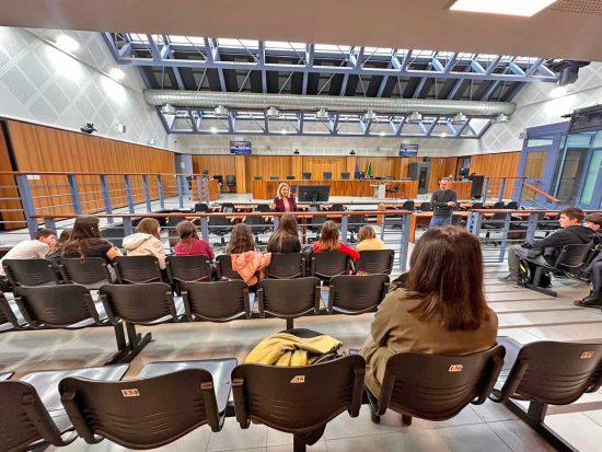 Viterbo - Tribunale - Gli incontri tra la scuola Fantappié e la procura della città