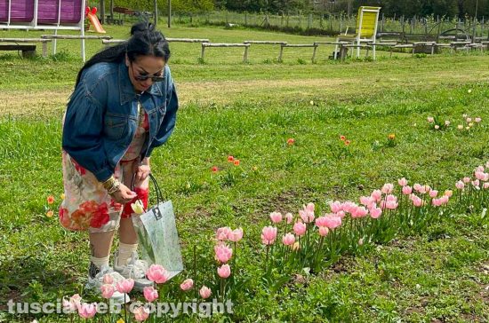 Viterbo - L'influencer e tiktoker napoletana Rita De Crescenzo al Tusciaflower