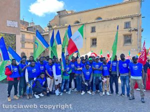 Viterbo - Braccianti agricoli alle celebrazioni del 25 aprile