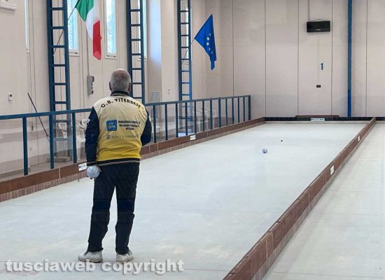 Viterbo - La riapertura del bocciodromo comunale dopo la riqualifica