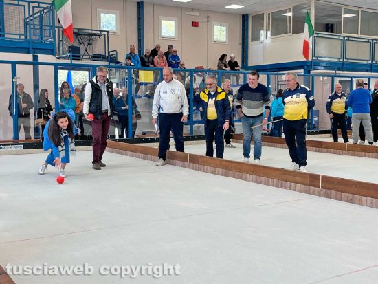 Viterbo - La riapertura del bocciodromo comunale dopo la riqualifica