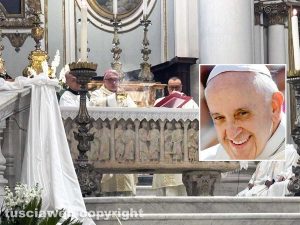 Civita Castellana - La messa in suffragio di papa Francesco