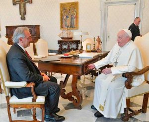 Francesco Rocca e papa Francesco