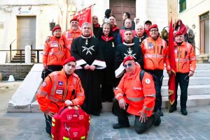 Civitavecchia - L'Ordine di Malta alla processione del Venerdì santo
