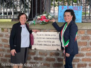 Viterbo - La commemorazione di Peppino Impastato al parco Robinson