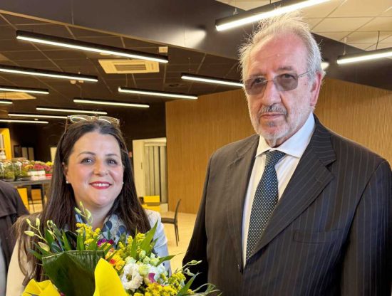 Viterbo - Inaugurazione Pemex - La sindaca Chiara Frontini e Romano Ciccolella
