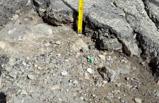 Viterbo - Via San Bonaventura - Una buca profonda 10 centimetri