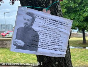 Viterbo - La commemorazione di Peppino Impastato al parco Robinson