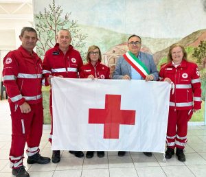 Cellere - Croce Rossa e il sindaco Giustiniani