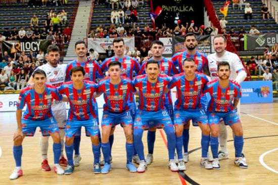 Sport - Calcio a 5- La formazione del Meta Catania, campione d'Italia
