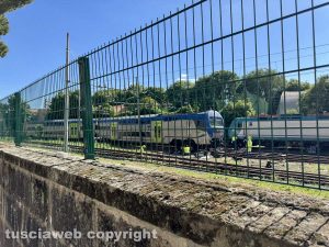 Viterbo - Treno deraglia alla stazione di Porta Fiorentina