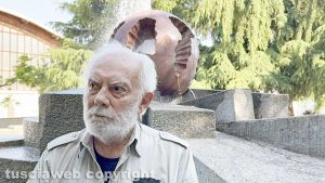 Viterbo - Claudio Capotondi alla riapertura della sua Fontanasfera