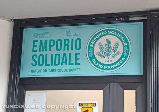 Viterbo - Emporio solidale intitolato ad Alfio Pannega
