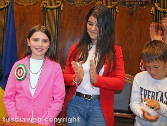 Viterbo - Consiglio comunale dei giovani - Gioia Maria Buzzi, Elena Cionci e Gabriele Onorati