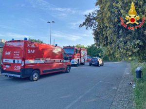 Carabinieri e vigili del fuoco del nucleo saf