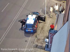 Viterbo - Carabinieri in viale Francesco Baracca