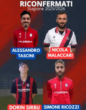 Sport - Calcio - Asd Flaminia Civita Castellana - I riconfermati della stagione 2025/2026