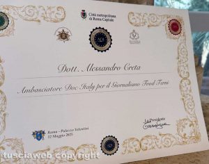 Alessandro Creta nominato Ambasciatore Doc Italy per il giornalismo food