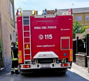 Tuscania - Intervento dei vigili del fuoco