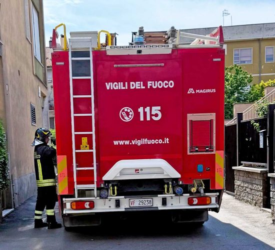Tuscania - Intervento dei vigili del fuoco