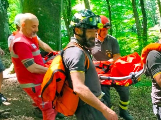Soriano nel Cimino - Donna soccorsa nella faggeta