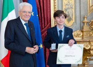Sergio Mattarella e Gabriele Ciancuto