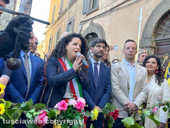 Viterbo - L'inaugurazione di San Pellegrino in Fiore - La sindaca Chiara Frontini